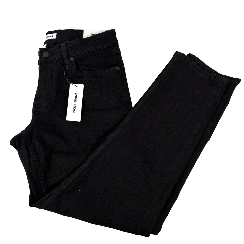New Mens DKNY Jeans Bedford Slim Black Denim Size 33x30 NWT $79